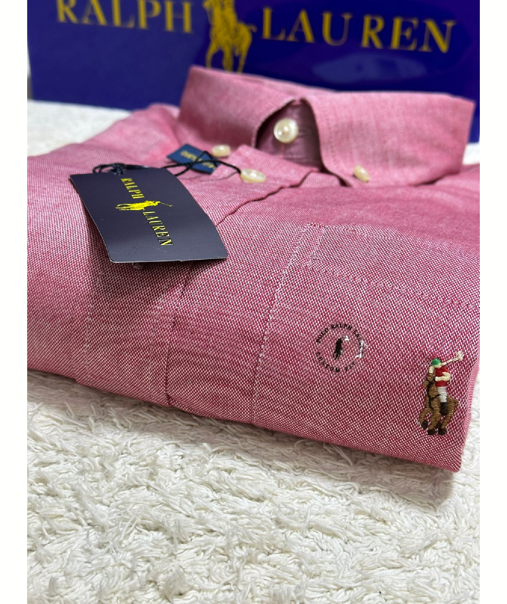 CAMISA OXFORDINE BOLSO RL