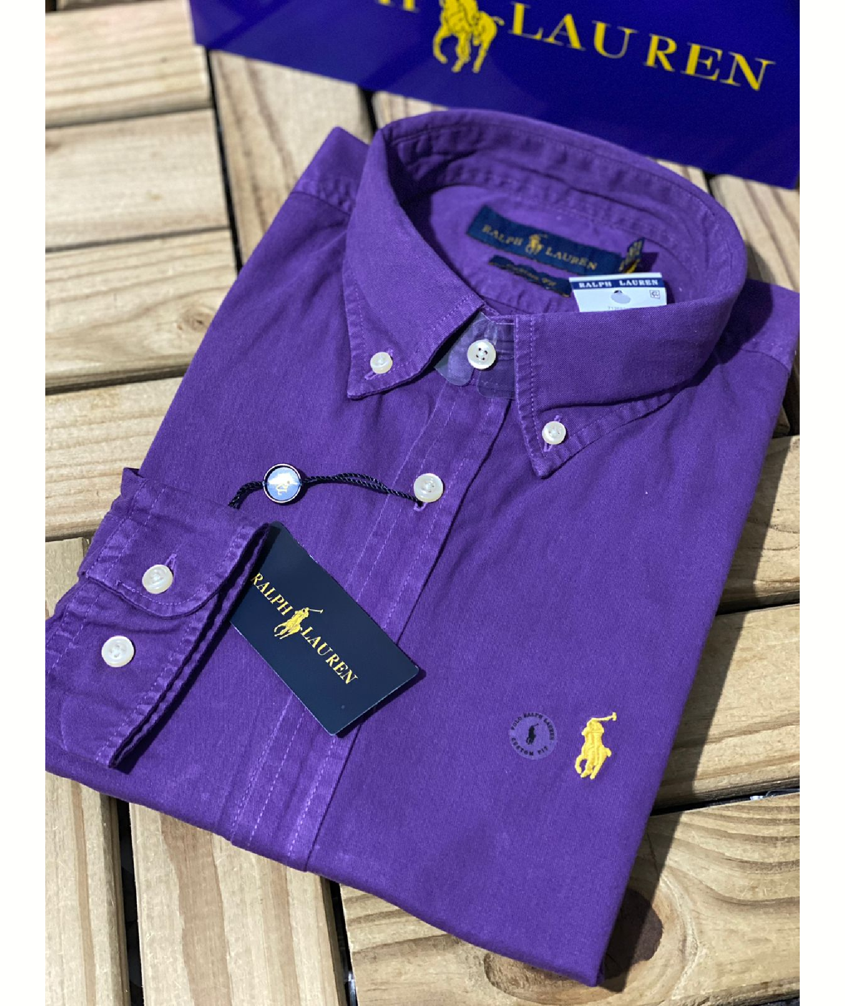 CAMISA SARJA M/L RALPH LAUREN